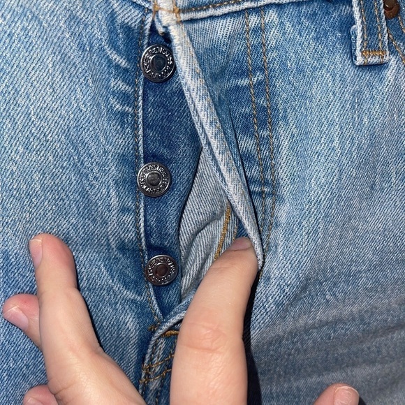 Levi’s Wedgie Straight Jeans 29 | Premium Denim High Rise Button Fly Blue Size 6 - Picture 14 of 14